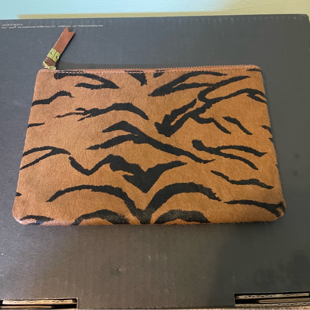 Madewell Leather Calf Hair Wallet